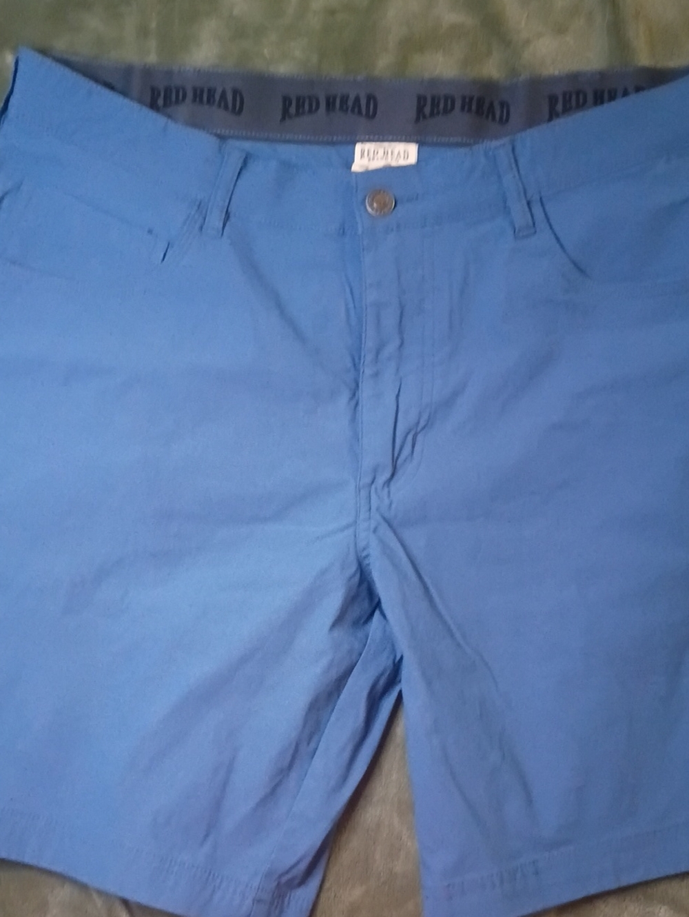 RedHead Men's Flat Front Shorts Blue